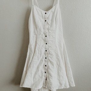 White ribbed dress